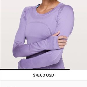 LOOKING for a size 4 lululemon swiftly tech